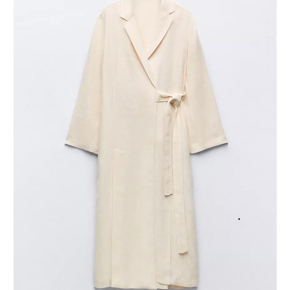 Zara Jackets & Blazers - ISO - WANTED - Zara Vented Linen Coat Size Large